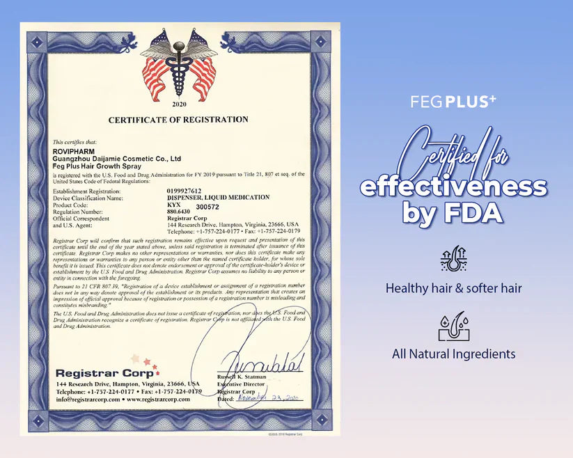 FEG Plus Hair Growth Spray (Original USA Imported)